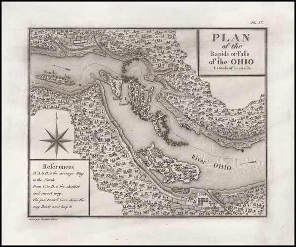 91-Midwest Map By Georges Henri Victor Collot