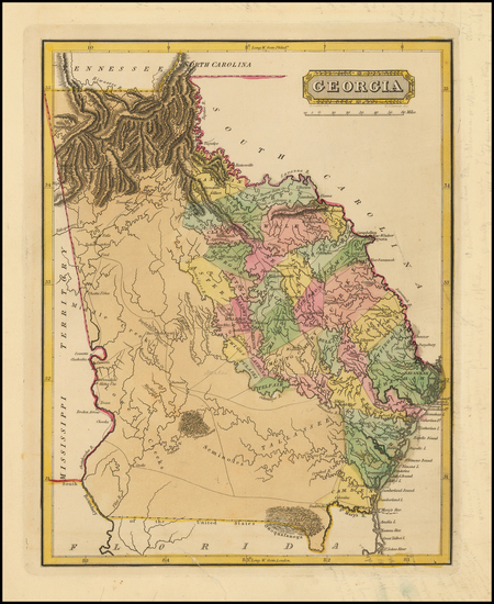 42-Southeast and Georgia Map By Fielding Lucas Jr.