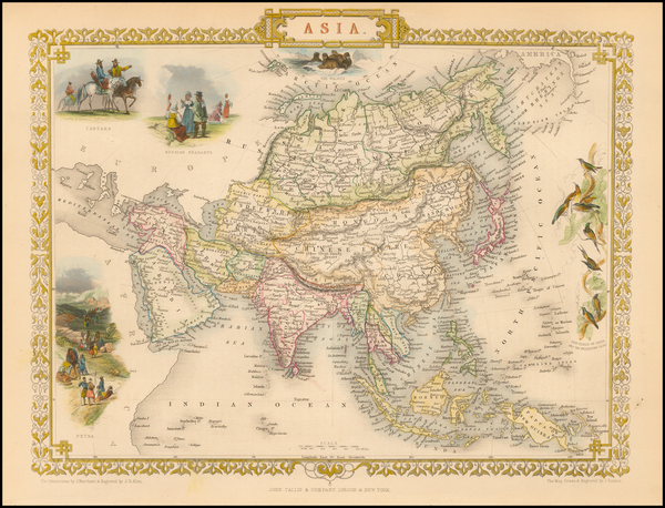 83-Asia and Asia Map By John Tallis