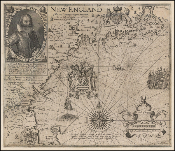 29-New England Map By John Smith