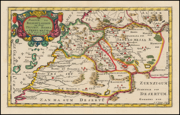 71-North Africa Map By Nicolas Sanson