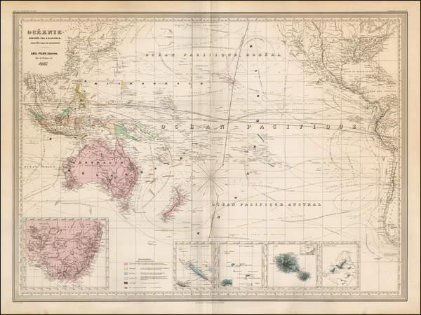 27-Philippines, Australia & Oceania, Pacific and Oceania Map By Adolphe Hippolyte Dufour