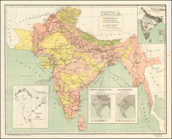 87-India Map By United States Treasury Department