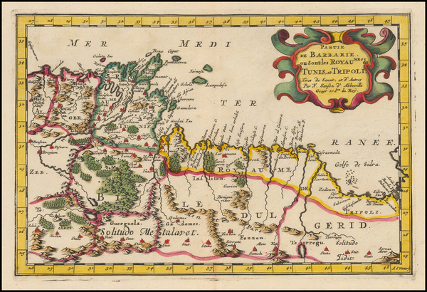 98-North Africa Map By Nicolas Sanson