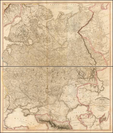 70-Russia Map By William Faden