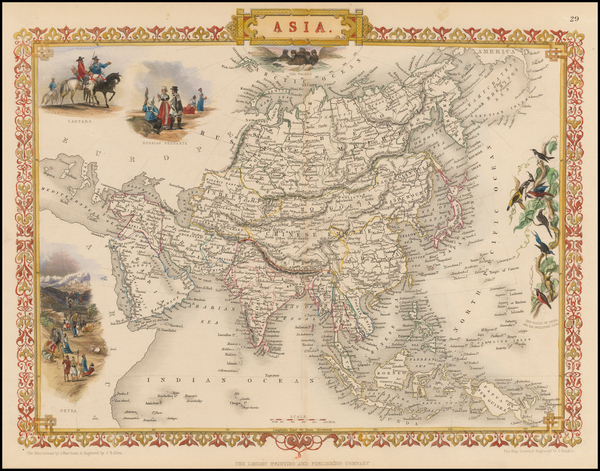 61-Asia and Asia Map By John Tallis