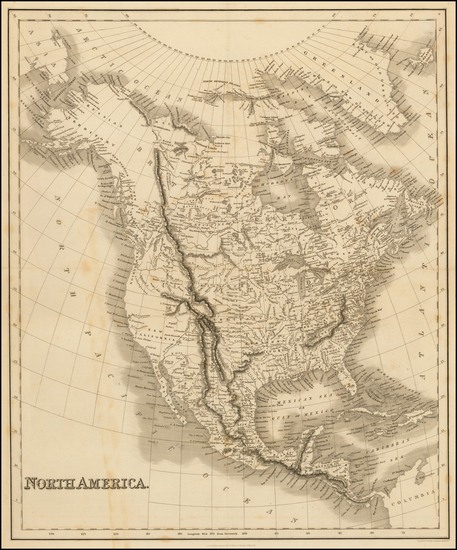 50-North America Map By Hinton, Simpkin & Marshall