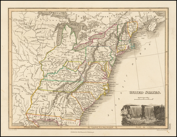 56-United States and Southeast Map By John Thomson