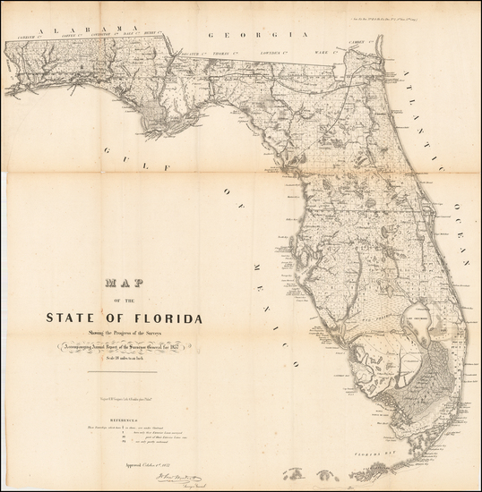 78-Florida Map By U.S. General Land Office