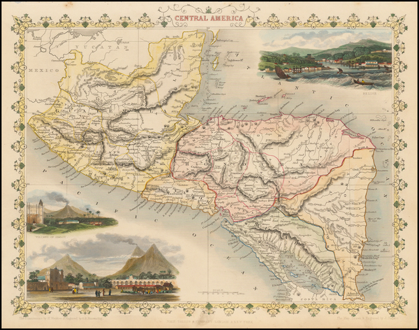 44-Central America Map By John Tallis