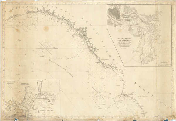 18-Florida, Georgia, North Carolina and South Carolina Map By E & GW Blunt