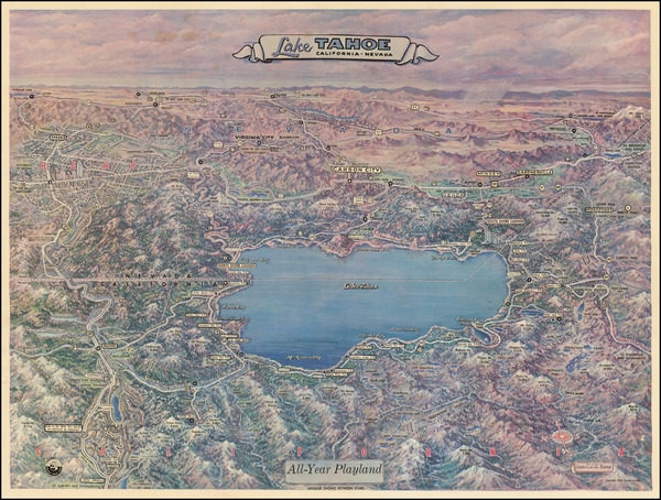 52-California Map By Gerald  Allen Eddy