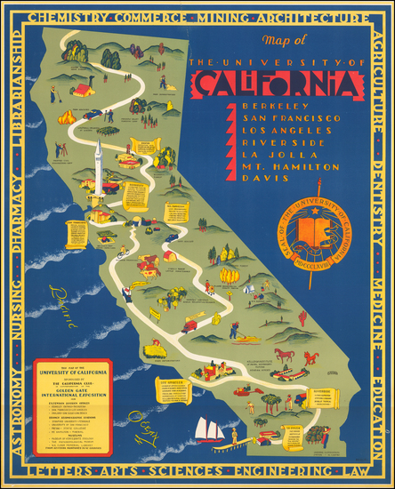 74-Pictorial Maps and California Map By S. Iachman