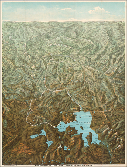 73-Rocky Mountains Map By Charles S. Fee