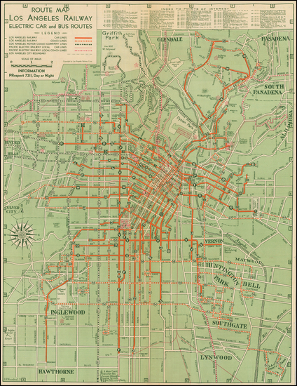 10-California Map By Los Angeles Railway Corp