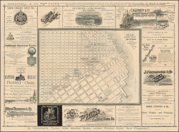 8-San Francisco & Bay Area Map By G.W. Hughes