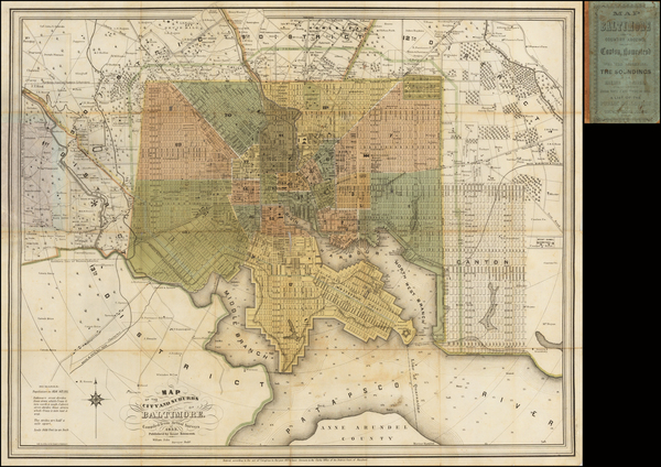 32-Maryland Map By Isaac Simmons / William Sides