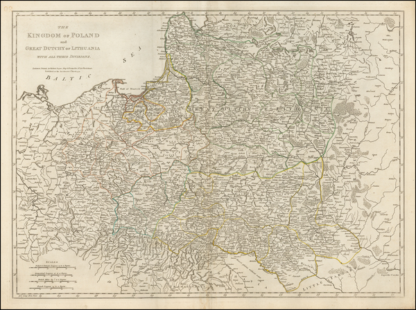 49-Poland and Baltic Countries Map By Robert Sayer