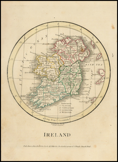 21-Ireland Map By John Cooke