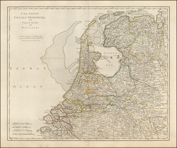 31-Netherlands Map By Robert Sayer