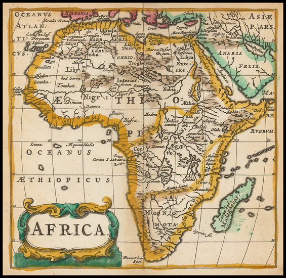 80-Africa and Africa Map By Philipp Clüver