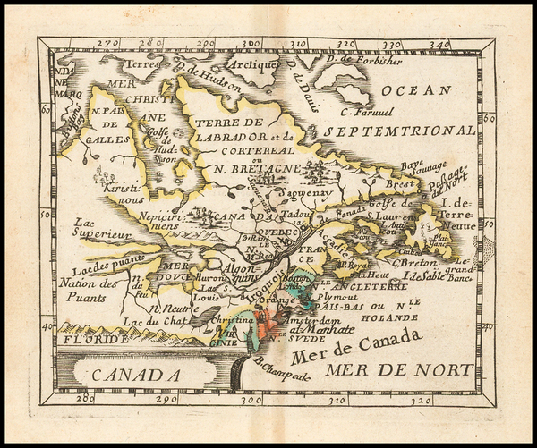 23-New England, Midwest and Canada Map By Pierre Du Val