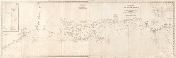 90-Florida, South and Texas Map By E & GW Blunt