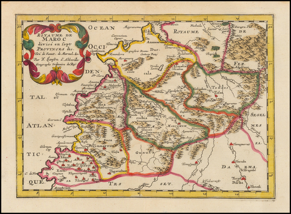 18-North Africa Map By Nicolas Sanson