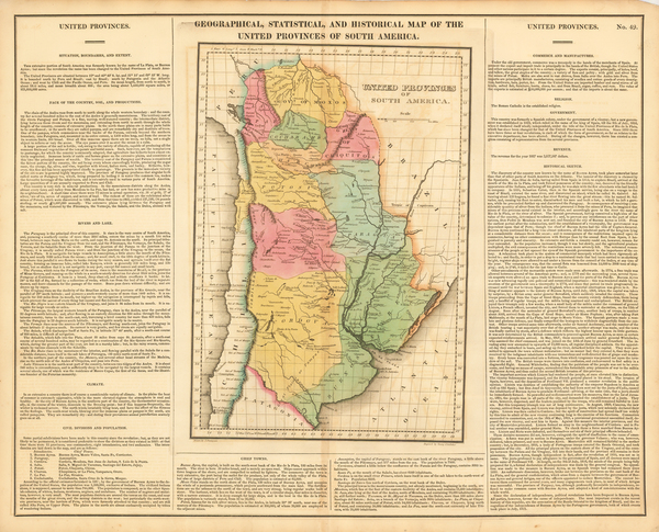 22-South America Map By Henry Charles Carey  &  Isaac Lea