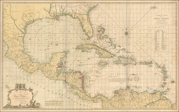 36-Florida, South, Mexico, Caribbean, Central America and South America Map By Joseph Smith Speer