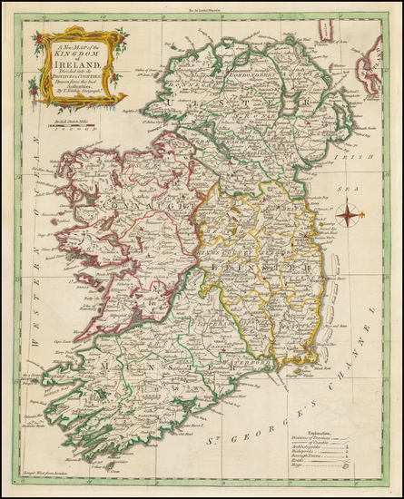 80-Ireland Map By Thomas Kitchin / London Magazine