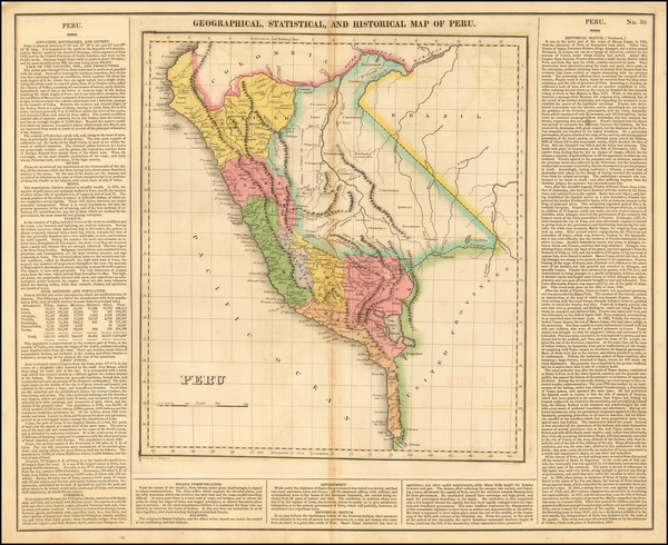 100-South America Map By Henry Charles Carey  &  Isaac Lea