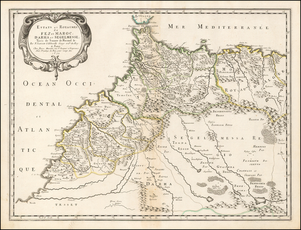 3-North Africa Map By Nicolas Sanson