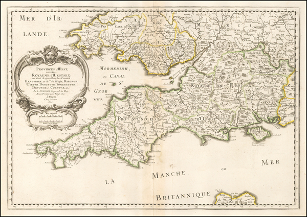 34-British Isles Map By Nicolas Sanson