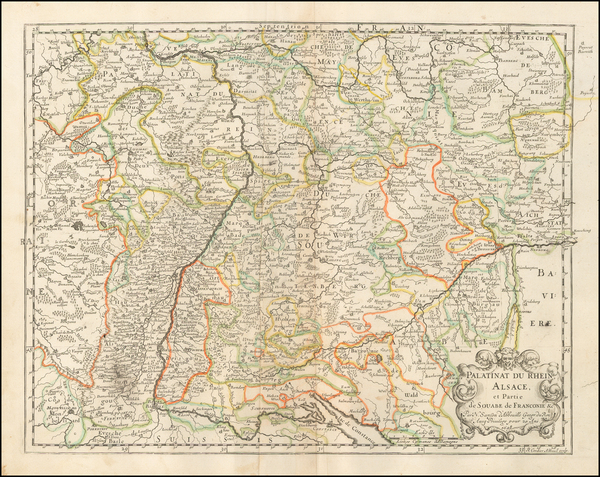 47-Nord et Nord-Est and Süddeutschland Map By Nicolas Sanson