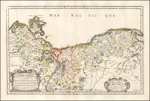 100-Poland and Norddeutschland Map By Nicolas Sanson