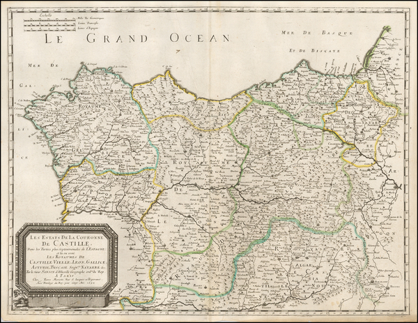 17-Spain Map By Nicolas Sanson