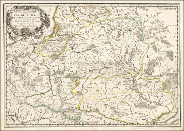 61-Poland and Russia Map By Nicolas Sanson