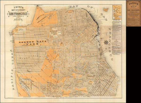 19-San Francisco & Bay Area Map By H.W.  Faust