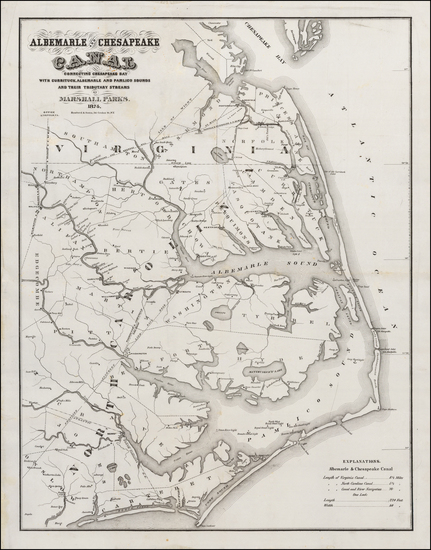 40-Southeast and North Carolina Map By Hosford & Sons