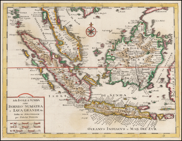 23-Singapore, Indonesia and Malaysia Map By Isaak Tirion