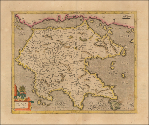 28-Balearic Islands and Greece Map By  Gerard Mercator