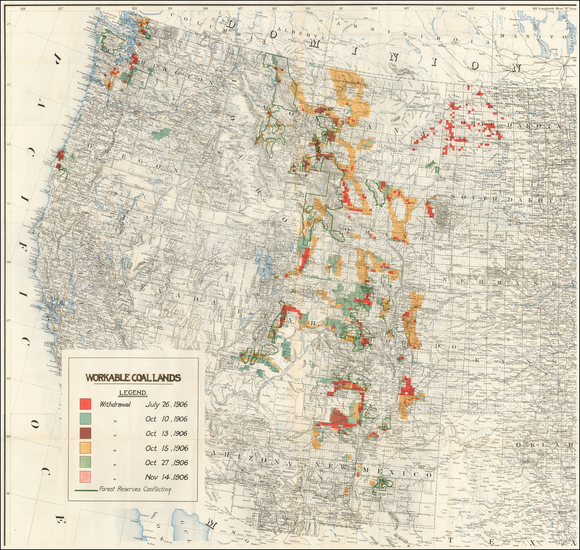 93-United States Map By General Land Office