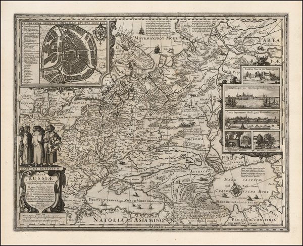 26-Russia and Ukraine Map By Claes Janszoon Visscher