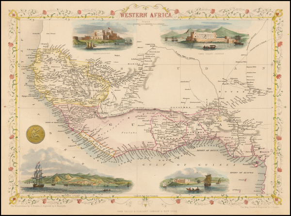 28-West Africa Map By John Tallis