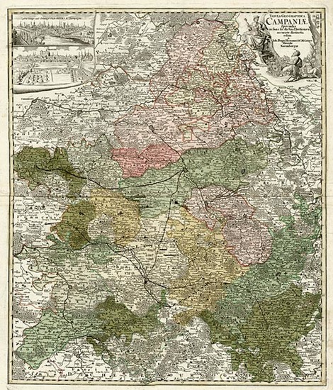 44-Europe and France Map By Homann Heirs