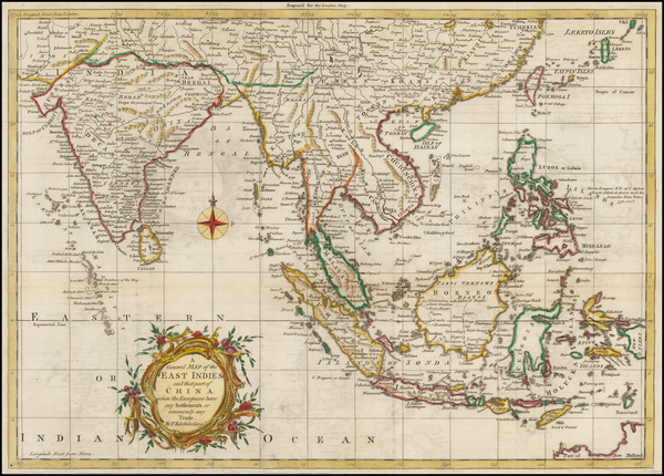 93-China, India, Southeast Asia and Philippines Map By Thomas Kitchin