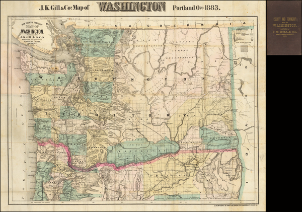 16-Washington Map By J.K. Gill & Co.