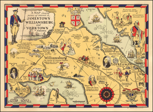 4-Southeast and Virginia Map By Hugo Stevens