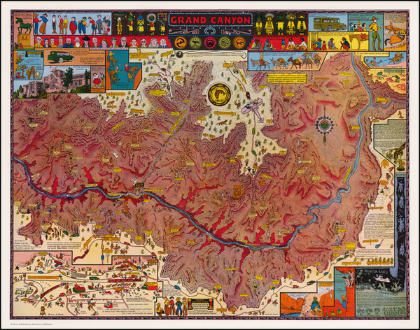 45-Southwest and California Map By Jo Mora